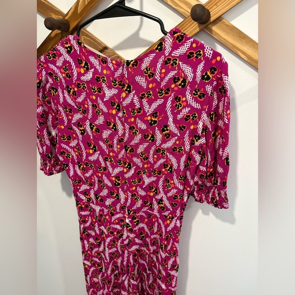 NWOT- DIANE VON FURSTENBERG - Jenna Printed Crepe Dress - Picture 6 of 8